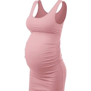 Blush Pink Maternity Dress
